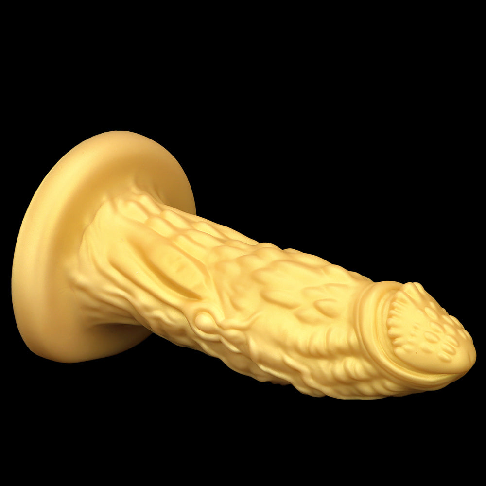 33 CM Gold Silikon Dragon Dildo Dick Buttplug