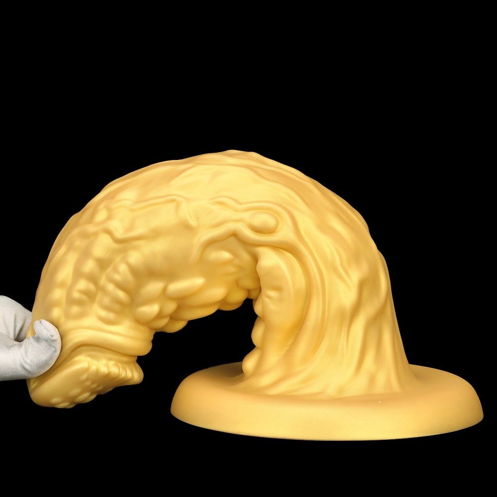 33 CM Gold Silikon Dragon Dildo Dick Buttplug