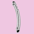 19 CM Edelstahl Doppeldildo Vollmetal Penis