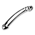 19 CM Edelstahl Doppeldildo Vollmetal Penis