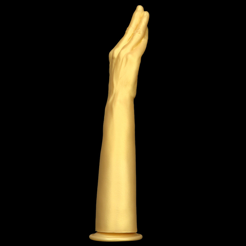Gold Realistic Hand Fist Anal Plug