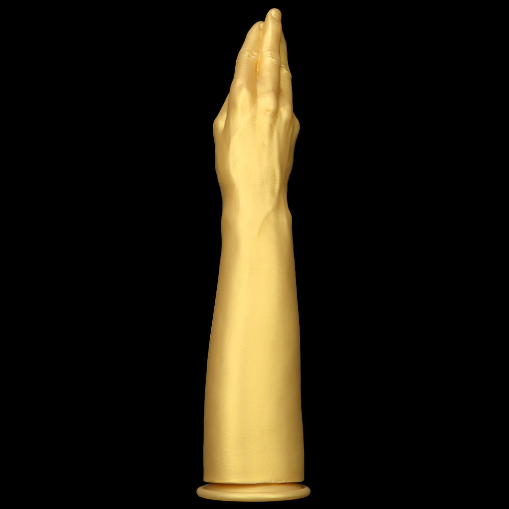 Gold Realistic Hand Fist Anal Plug