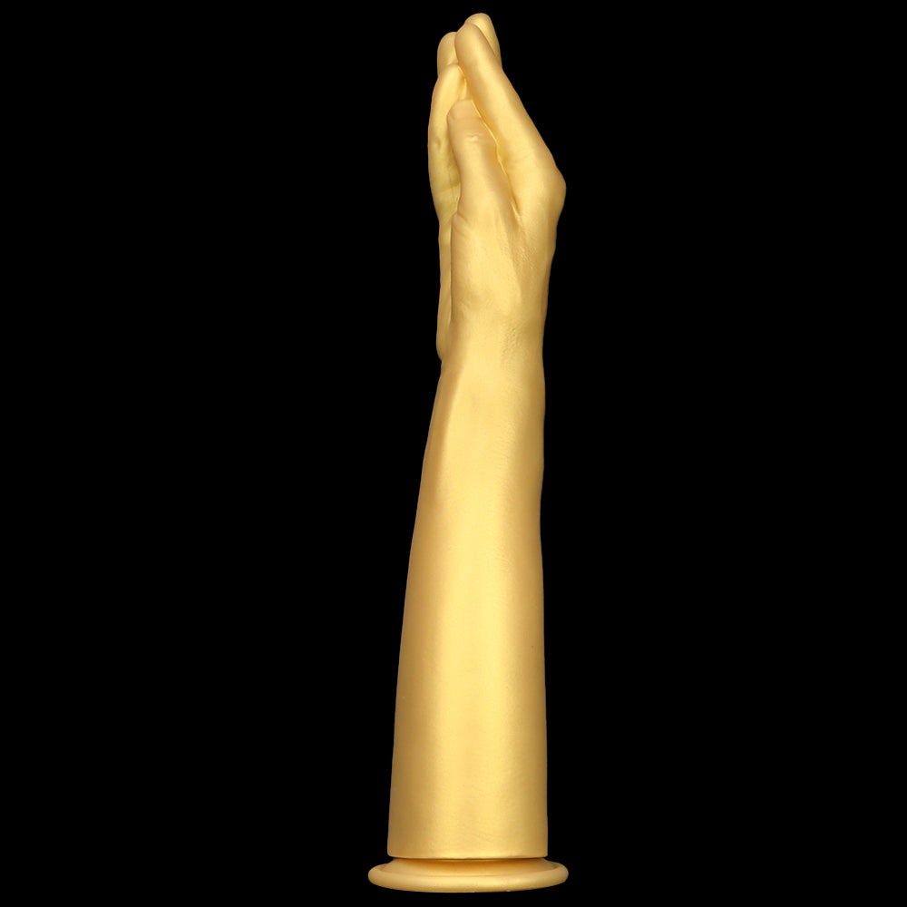 Gold Realistic Hand Fist Anal Plug