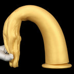 Gold Realistic Hand Fist Anal Plug