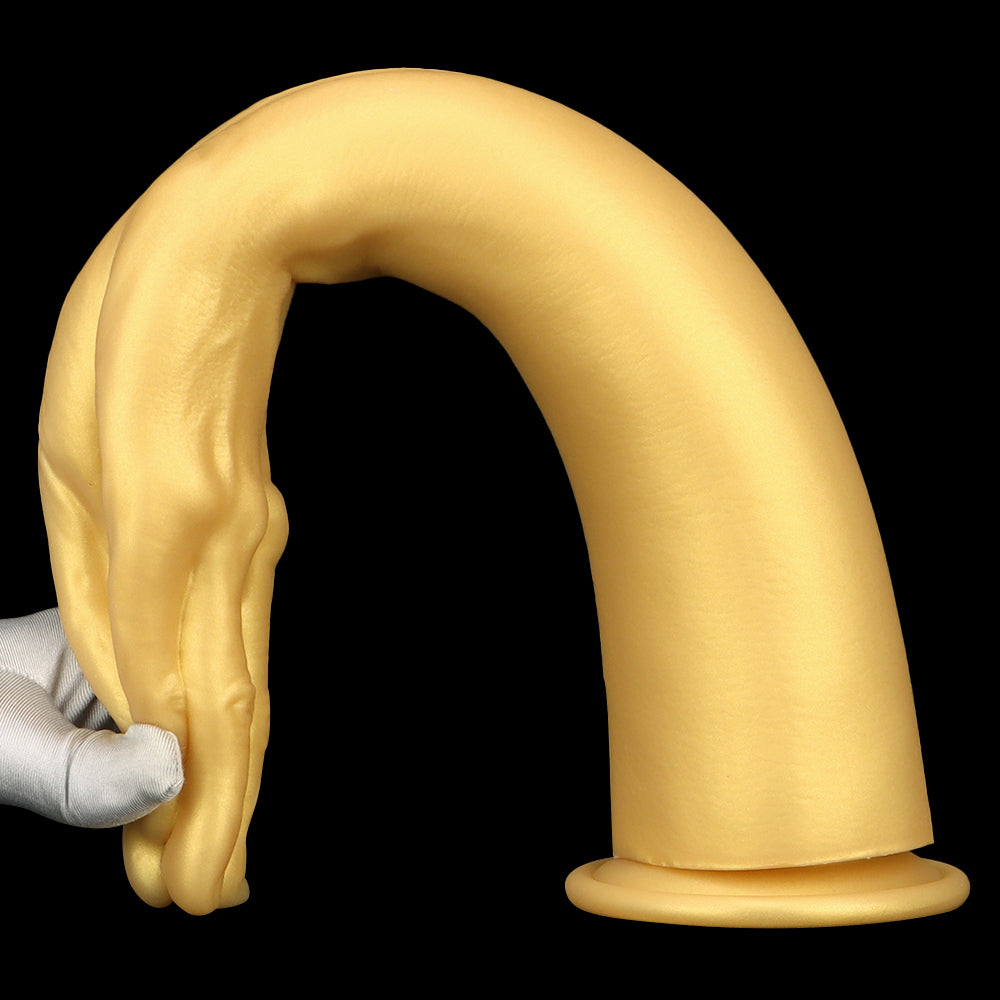 Gold Realistic Hand Fist Anal Plug