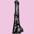 40 CM Realistic Huge Tier Schwarz Horsedildo