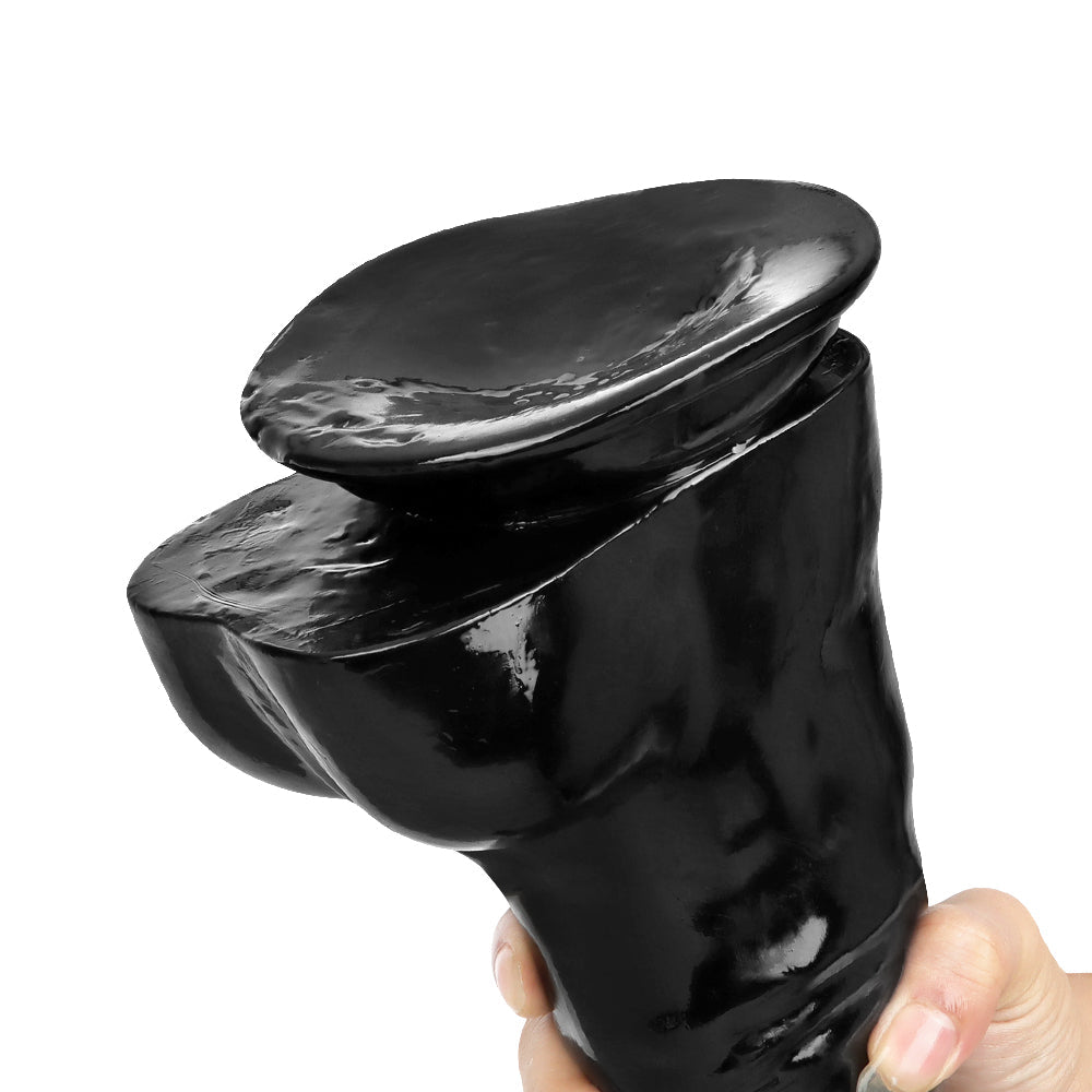 40 CM Realistic Huge Tier Schwarz Horsedildo