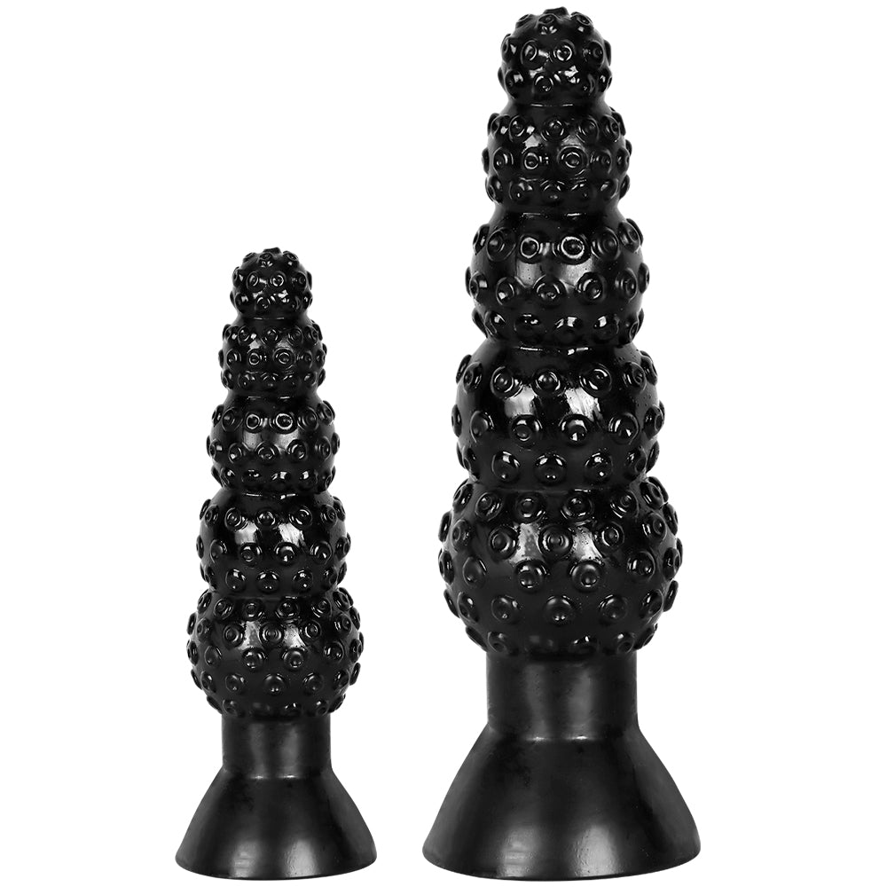 Black 5 Beads Monster Tentakel Dildo