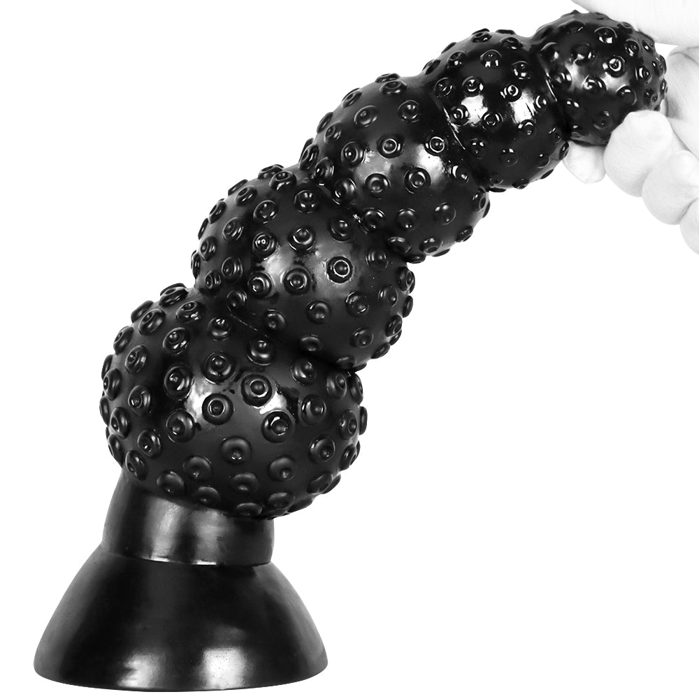 Black 5 Beads Monster Tentakel Dildo