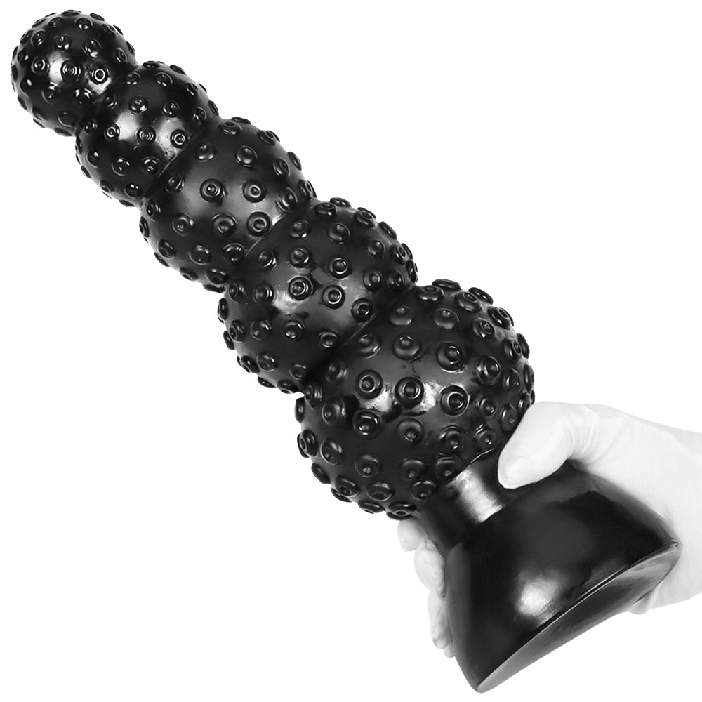 Black 5 Beads Monster Tentakel Dildo