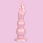 Pink Doppel Knotted Silicone Fisting Dildo