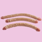 55 CM Lesbian Extra Long Realistic Double Dildo