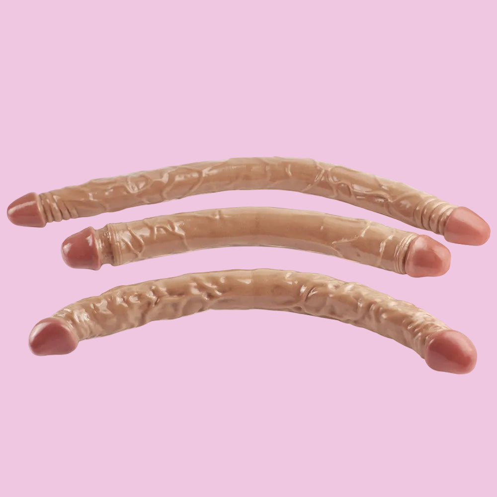 55 CM Lesbian Extra Long Realistic Double Dildo