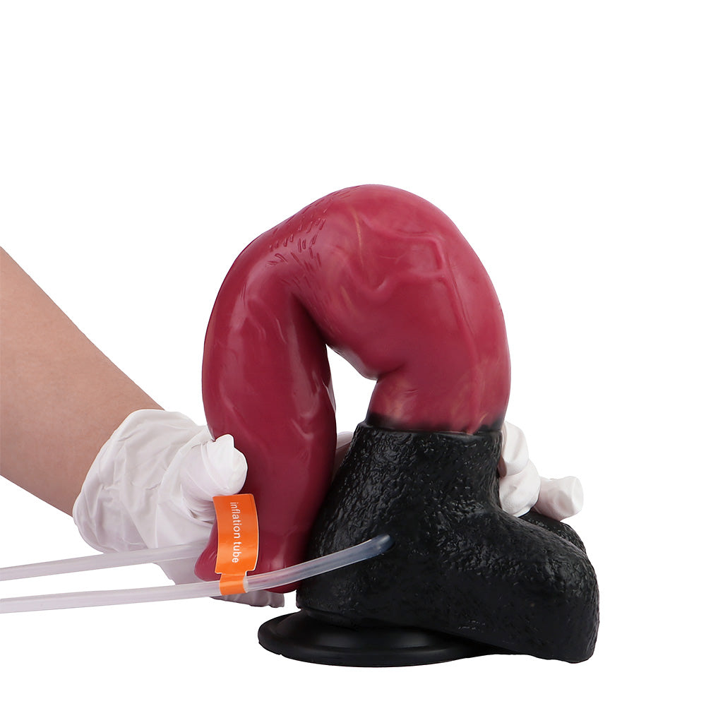 28 CM Silicon Aufblasbarer mit Balls Inflatable Horsedildo