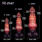 Knotted Huge Monster Dual Density Dragon Dildo