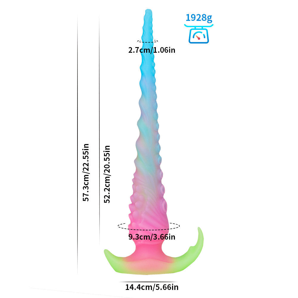 Leuchtend im Dunkeln Tentakel Dildo Langer Buttplug