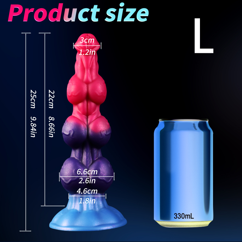 Fantasy Drei Knotdildo Dog Cock