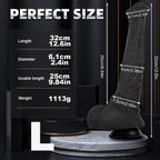 Drei Größen Schwarz Realistic Horsedildo