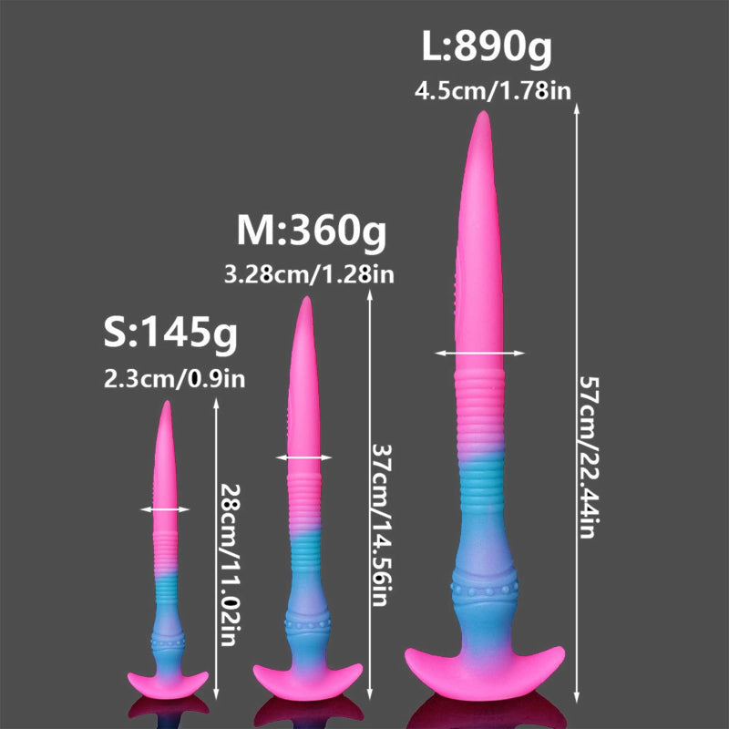 Leuchtend Tentacle Dildo Extra Langer Analplug