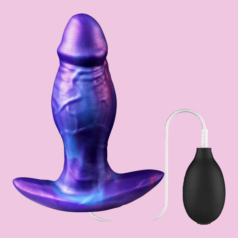 Lila Dildo Squirting Silicone Buttplug