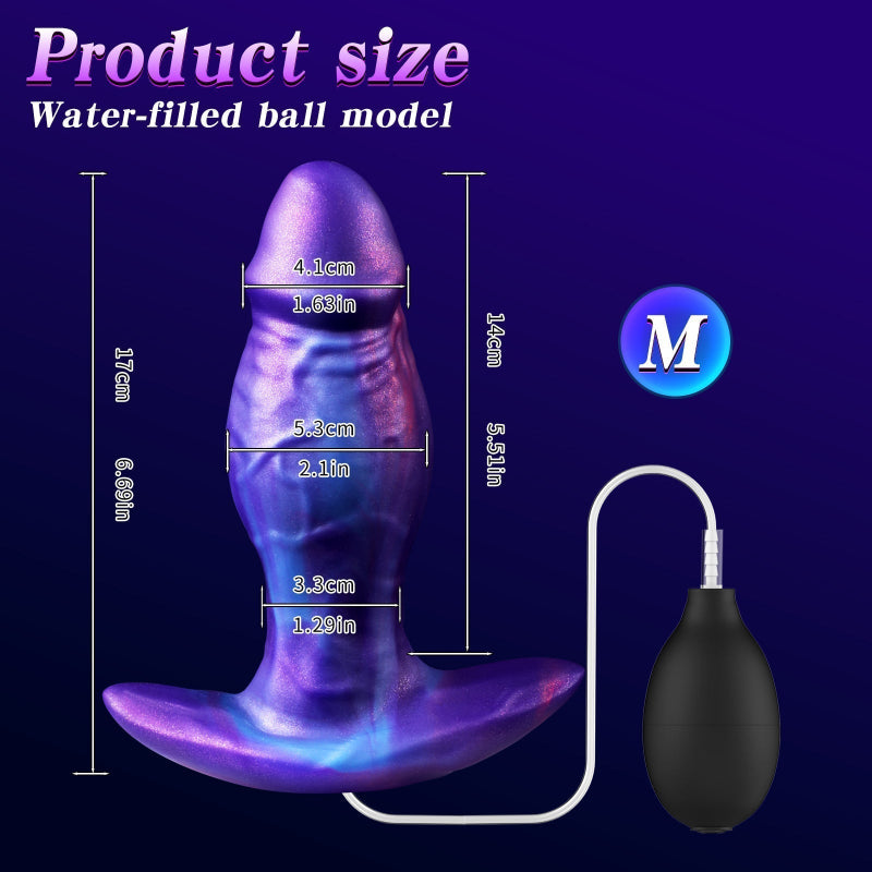 Lila Dildo Squirting Silicone Buttplug