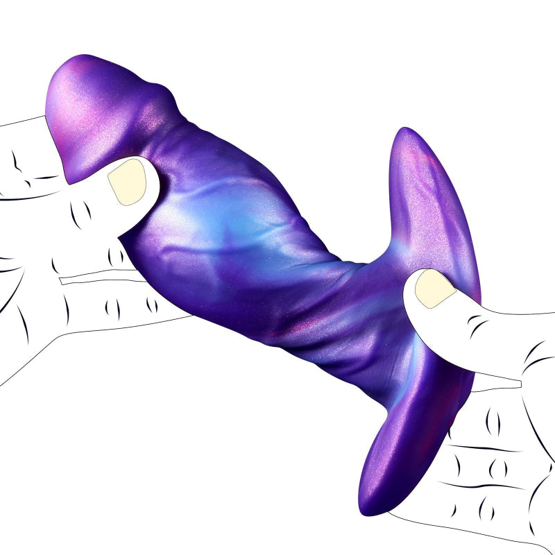 Lila Dildo Squirting Silicone Buttplug