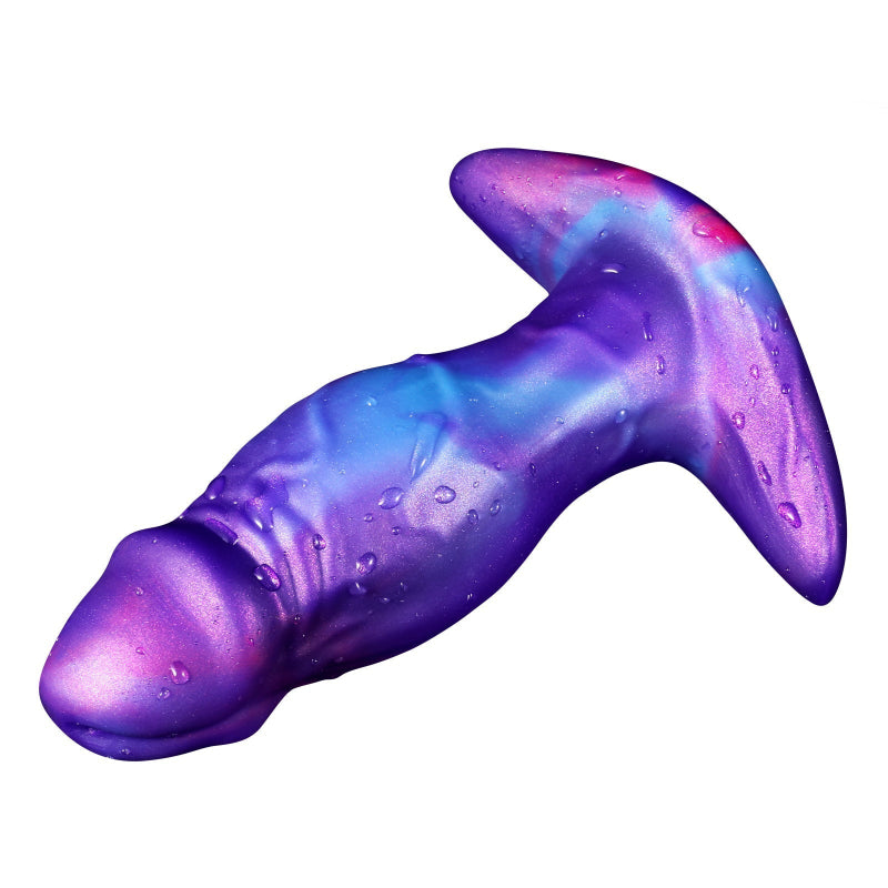 Lila Dildo Squirting Silicone Buttplug