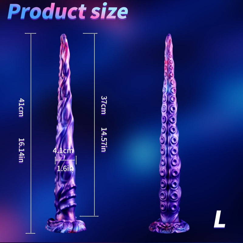 Lila Fantasy Oktopus Suction Cup Tentacle Dildo
