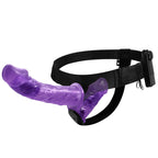 Lila Transparent Vibrator Doppeldildo Strap On