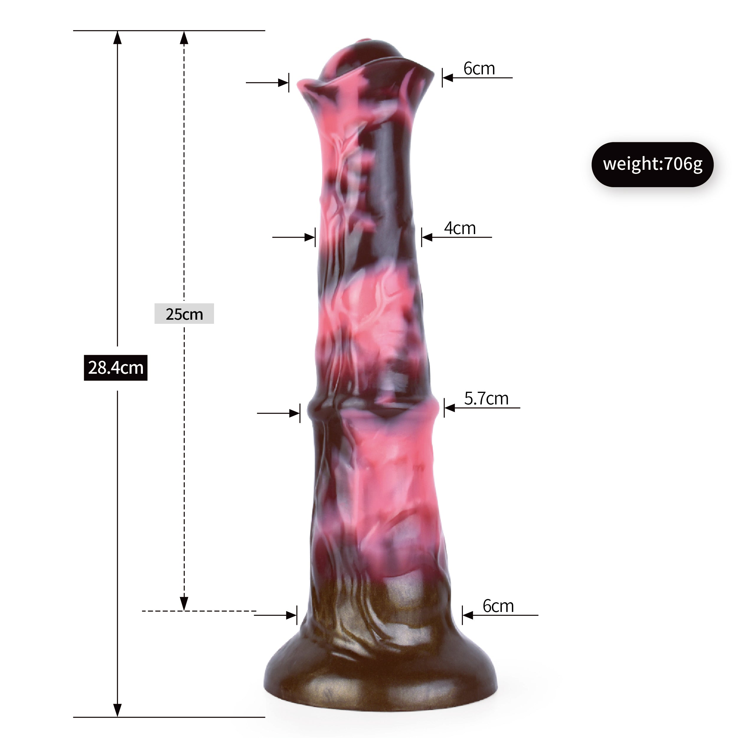 28 CM Long Fantasy Big Horsedildo
