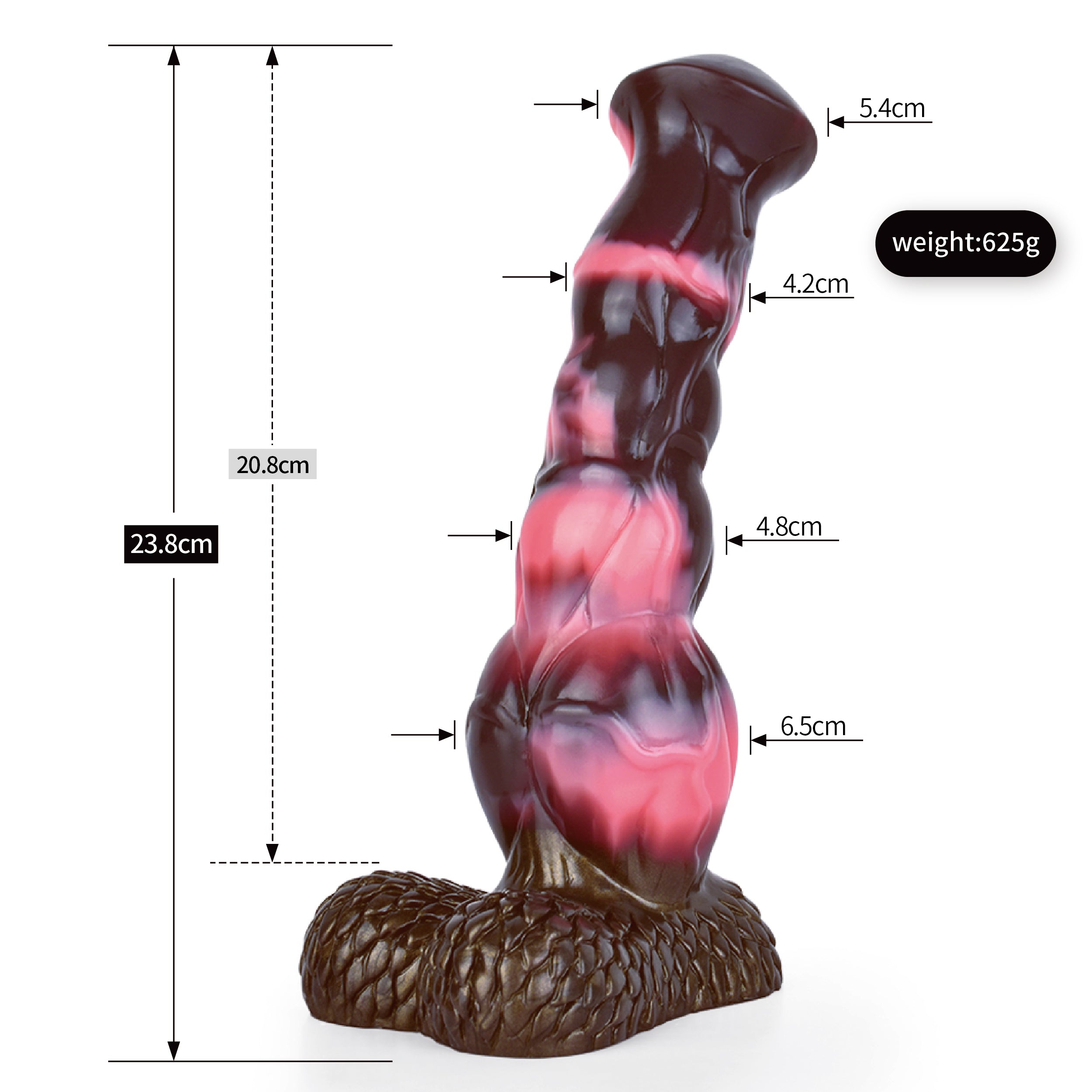 24 CM Muskel Fantasy Stark Animal Horsedildo