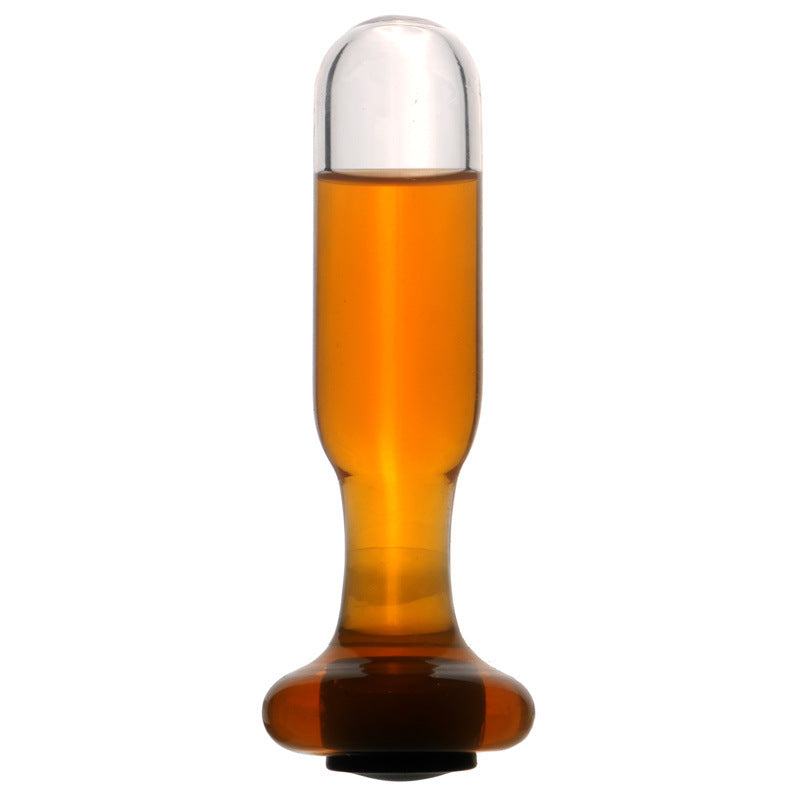 Glatt Hollow Butt Plug Klein Glasdildo