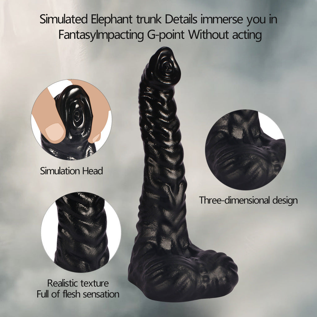 Animal Black Elefantenrüssel Silicone Fantasy Dildo