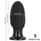 Thick Black Mais Suction Cup Buttplug