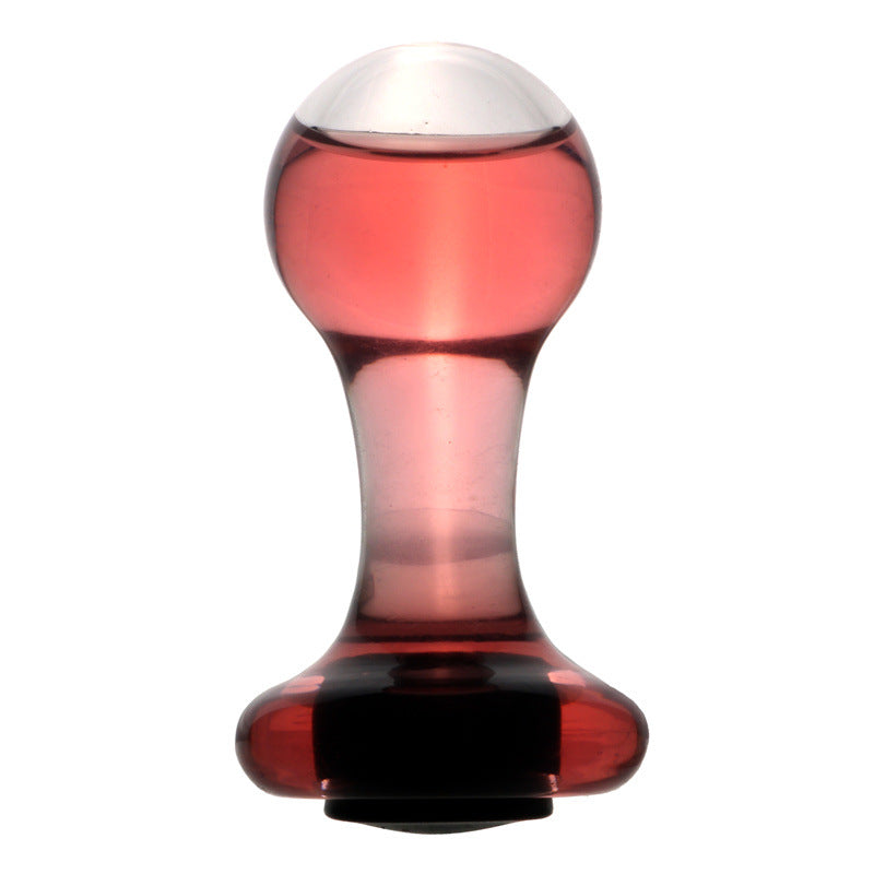 Glatt Hollow Butt Plug Klein Glasdildo
