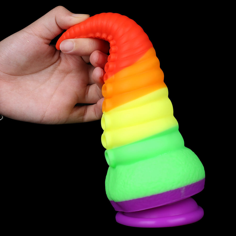 22CM Rainbow Monster Oktopus Tentakel Dildo