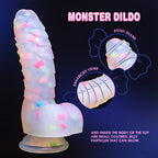 18 CM Strukturiert Leuchteffekt Monster Dildo Saugfuß