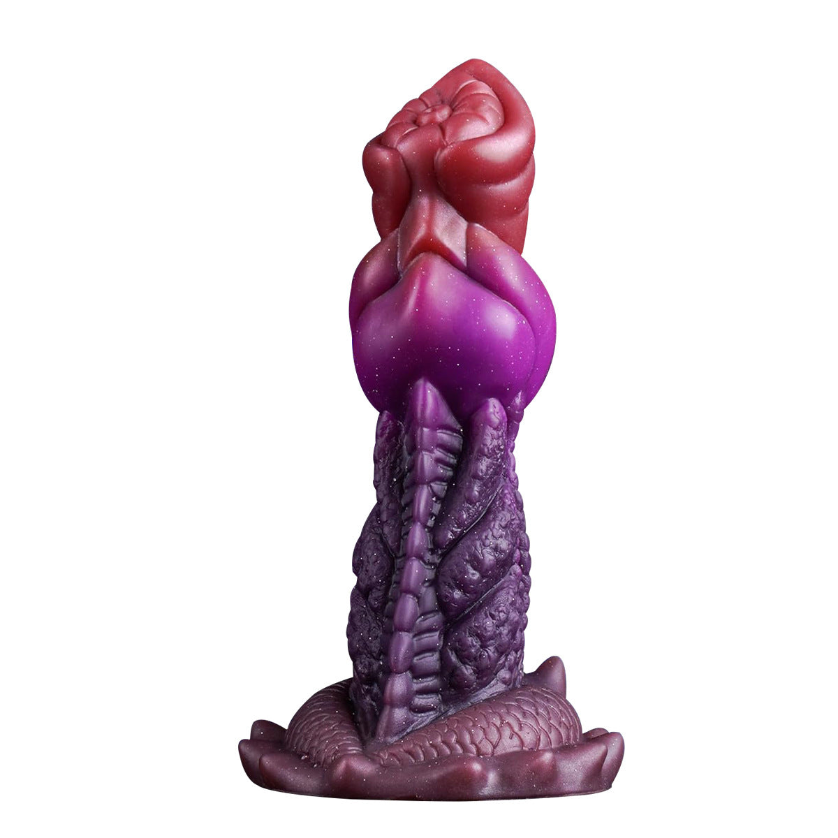 19 CM Lila Alien Squirting Knotted Dragon Dildo