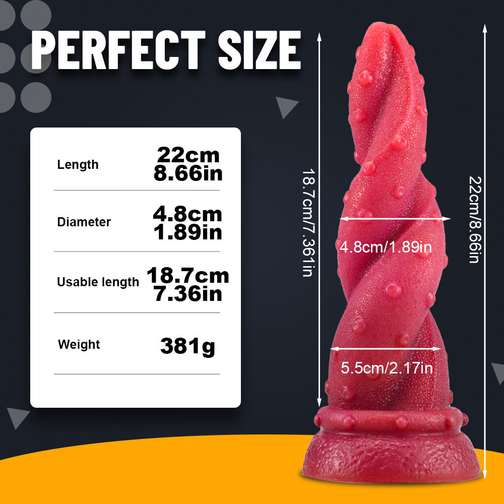 22 CM Rot Tiefsee-Kalmar Monster Tentakel Dildo