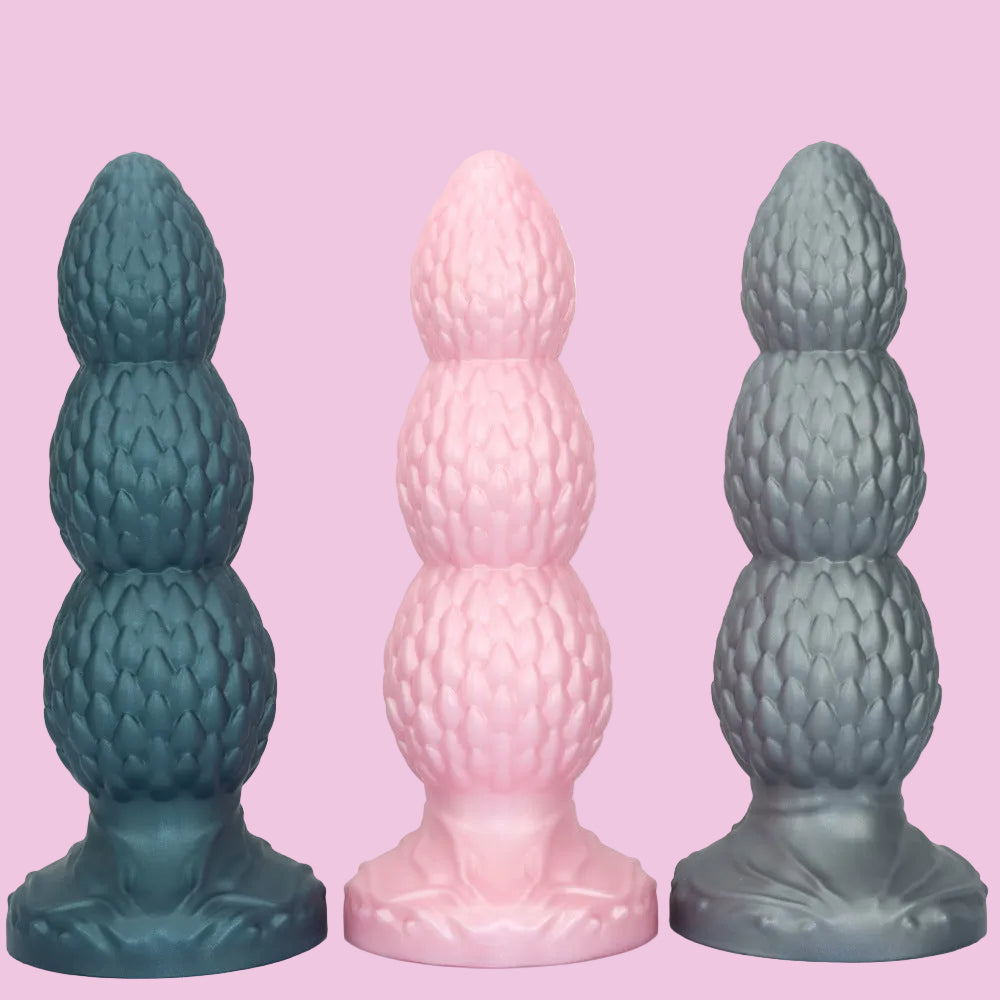 Uraltes Dinosaurier-Ei Knotted Anal Dildo