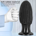 Thick Black Mais Suction Cup Buttplug