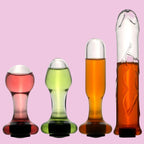 Glatt Hollow Butt Plug Klein Glasdildo