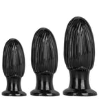Thick Black Mais Suction Cup Buttplug