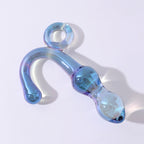 14 CM Bunt Gpunkt Analplug Bead Glasdildo