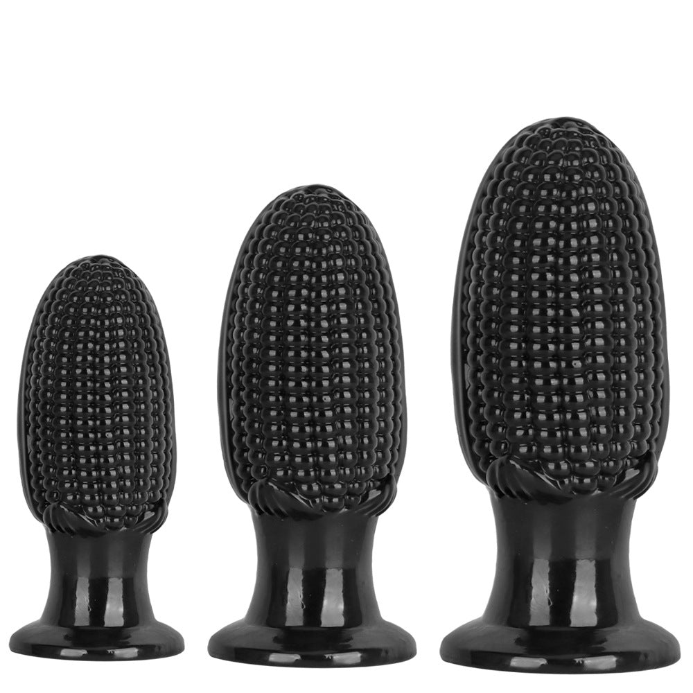 Thick Black Mais Suction Cup Buttplug
