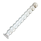 Beads Textured Glatt Double Ended Glasdildo