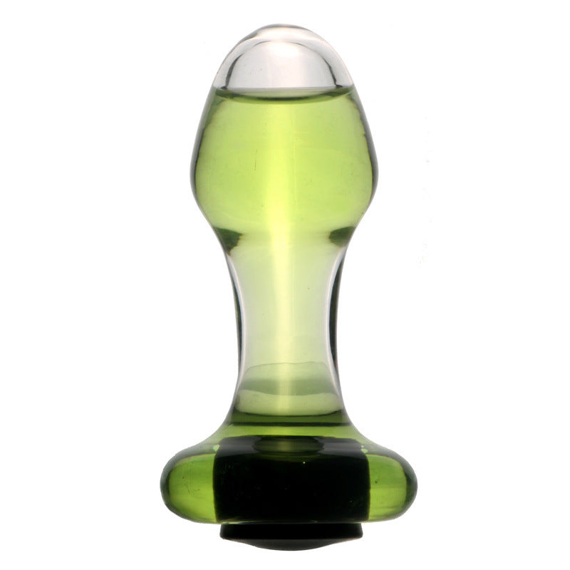 Glatt Hollow Butt Plug Klein Glasdildo