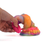 19 CM Rainbow Leuchtend im Dunkeln Tentakel Dildo