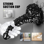 23 CM Black Textur Suction-Cup Dragon Dildo