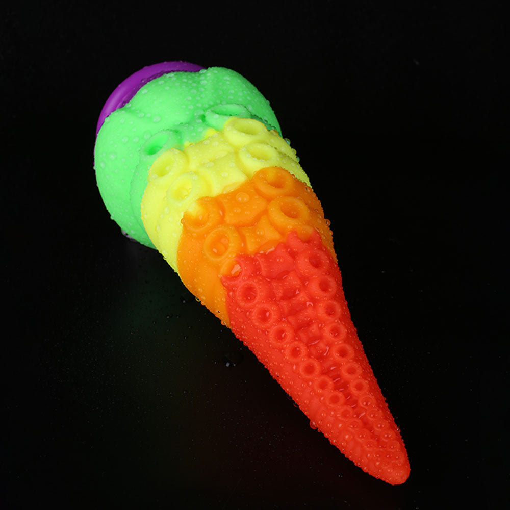 22CM Rainbow Monster Oktopus Tentakel Dildo